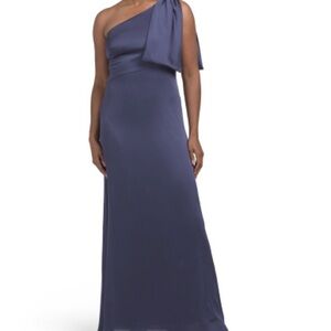 Sachin + Babi One-Shoulder Dress in Deep Blue